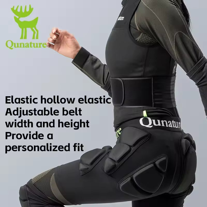 Qunature Adult Ski Vest Anti-Collision Waist Protector Sports Pad Back Protection Vest Anti-Fall Vest Jackets