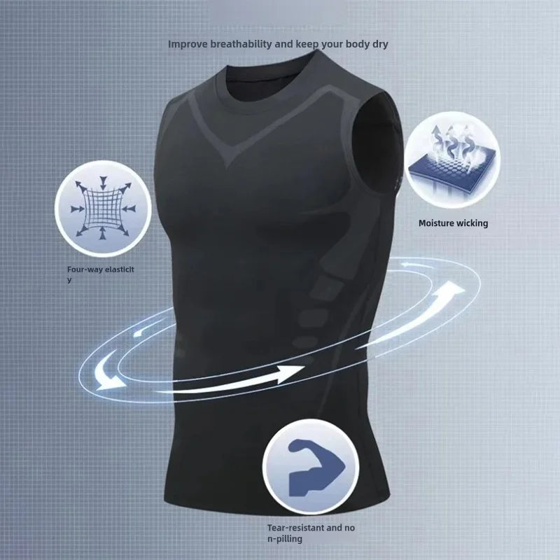 Men's Compression Sleeveless Training Shirt
